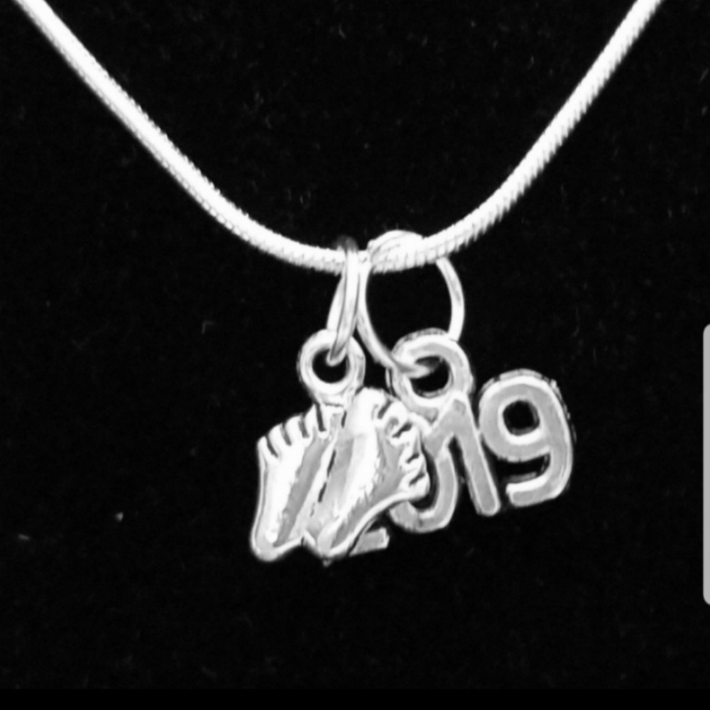 Baby 2019 Keepsake. 925 Sterling Silver Necklace